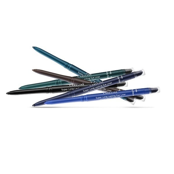 קרליין - עפרונות איפור עיניים Long Lasting Eye Liner בגוונים כחול, שחור, חום וירוק