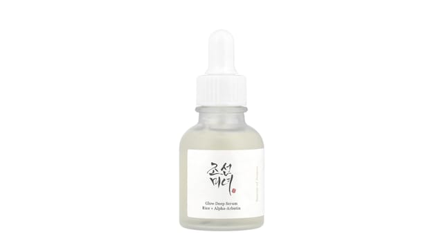 iHerb - סרום זוהר עור של Beauty of Joseon בבקבוק זכוכית מט לבן עם פיפטה, רקע לבן
