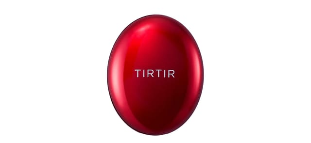 iHerb - TIRTIR קושן אדום מבריק בצורה אובלית עם לוגו לבן, מסדרת Mask Fit Red Cushion