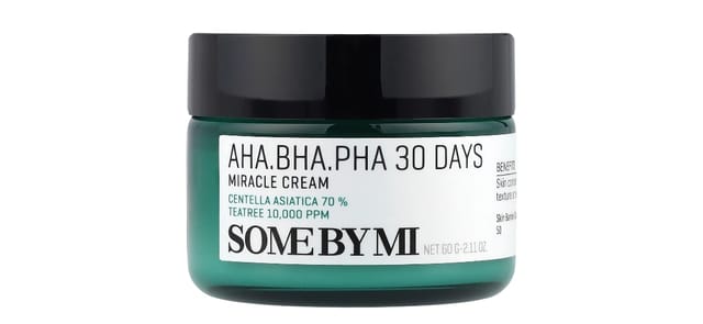 SOME BY MI - קרם ירוק כהה עם מכסה שחור, AHA BHA PHA 30 Days Miracle Cream, 60 גרם
