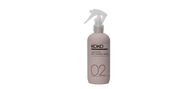 Hair & co - בקבוק ספריי ורוד עדין של מסכה ללא שטיפה קיק עם ראש משאבה שקוף ומספר 02