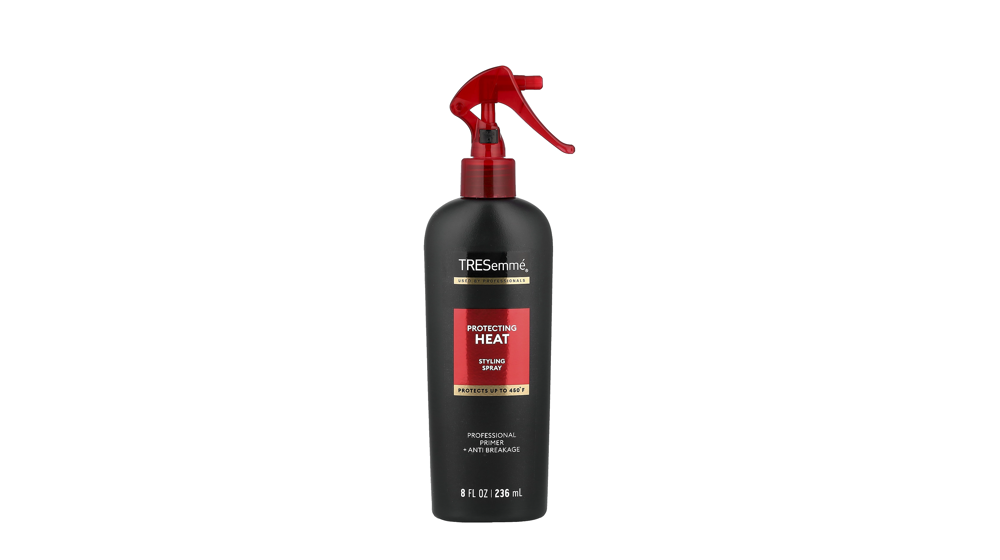 iHerb - ספריי הגנה מחום TRESemmé בבקבוק שחור עם ראש טריגר אדום, 236 מ"ל