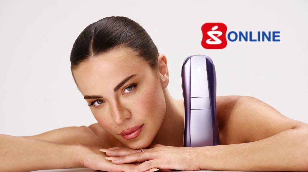 דוגמנית הסרת שיער בלייזר