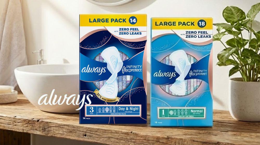 התחבושת ההיגיינית אולוויז אינפיניטי החל מ- 21.9 ₪