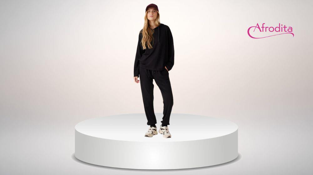 סט חליפת פנאי קפוצ'ון סריג