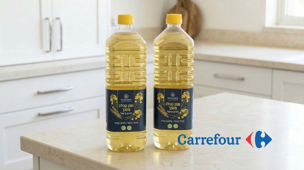 2 בקבוקי שמן קנולה כשר לפסח ב-10 ₪ 