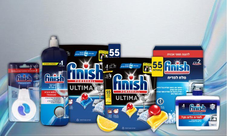 מארז "הכל למדיח" פיניש אולטימייט כולל משלוח עד הבית ב-119 ₪ 