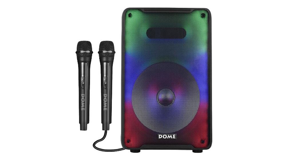 בידורית ניידת 1200W כולל שני מיקרופונים Dome