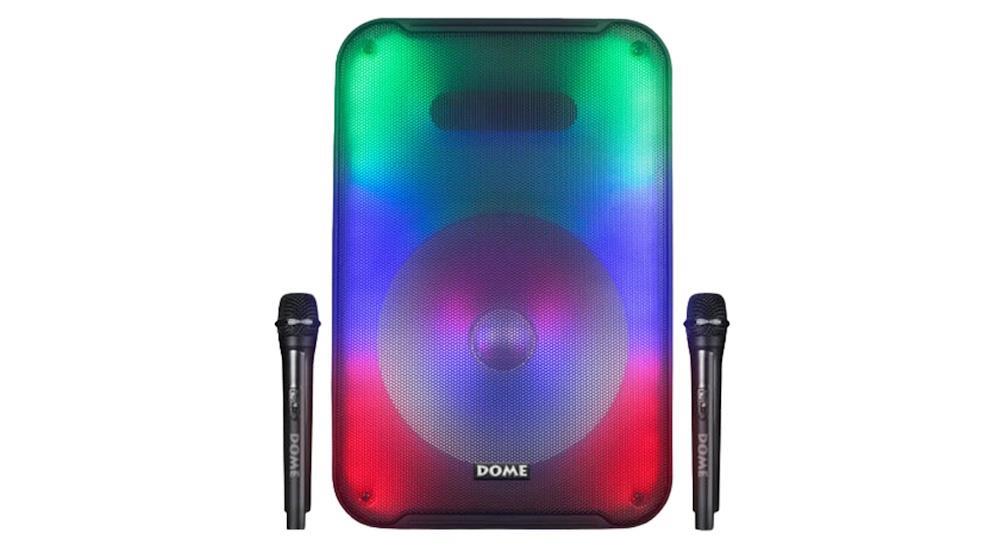 בידורית ניידת 2000W כולל שני מיקרופונים Dome