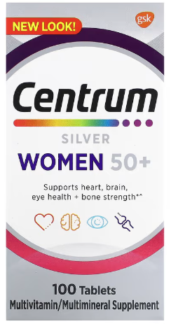 Centrum‏ כסף לנשים בנות 50+, 100 טבליות