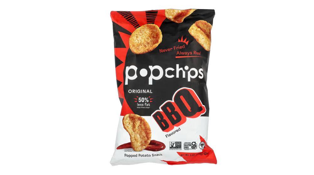 Popchips‏, חטיף עם תפוח אדמה מוקפץ, ברביקיו, 142 גרם