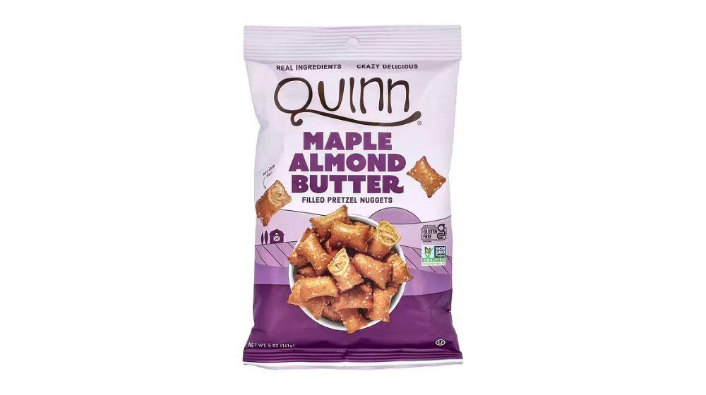 Quinn Snacks‏, נגיסי בייגלה, במילוי חמאת שקדים ומייפל