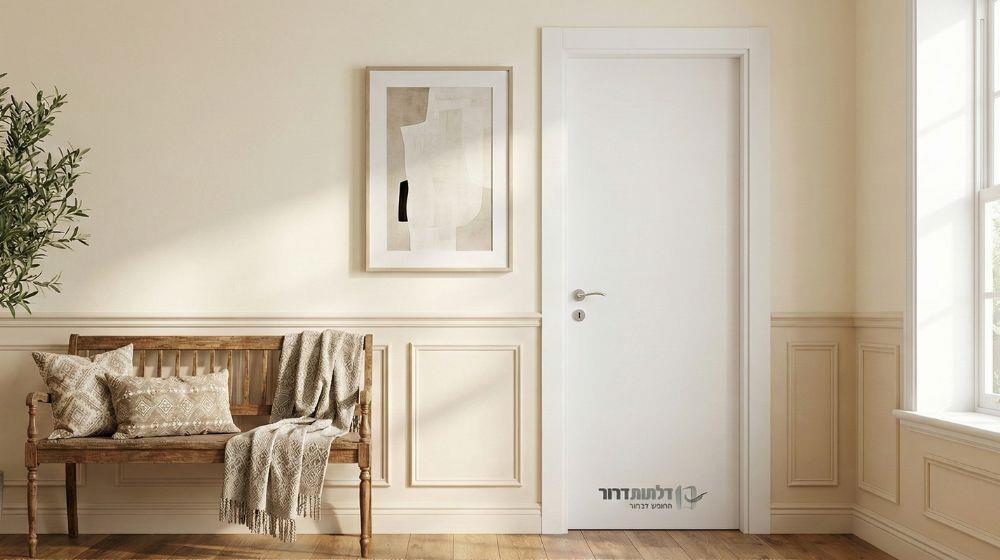 דלת ונציה גוון לבן/בז' ב-1,199 ₪  
