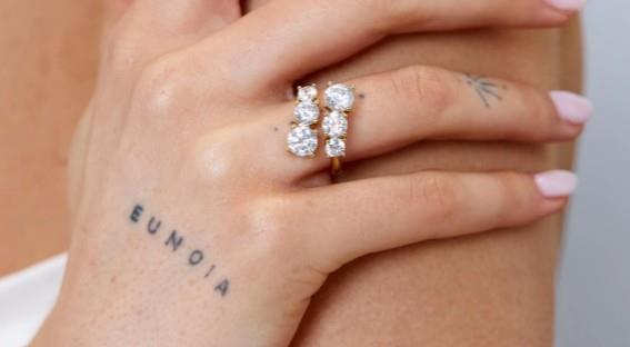 טבעת Celena זהב קריסטל 155.55 ₪