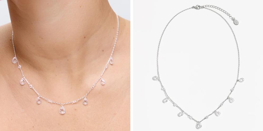 שרשרת Anjali כסף קריסטל