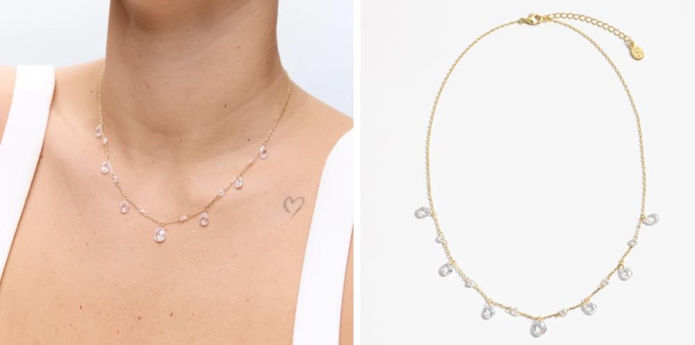 שרשרת Anjali זהב קריסטל