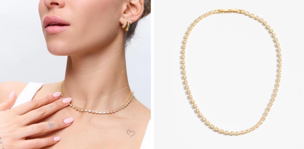 שרשרת Theodora זהב קריסטל