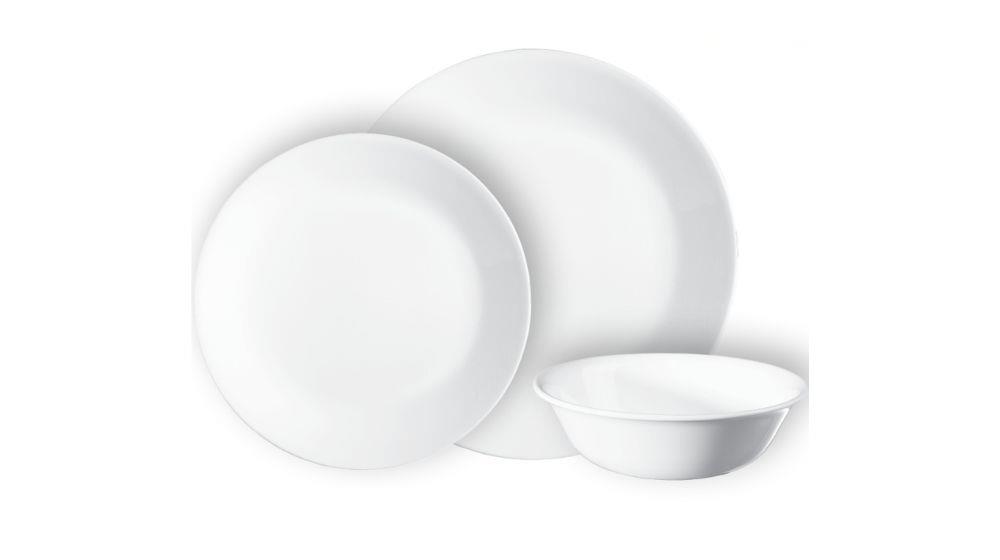 סט צלחות 18 חלקים, Winter Frost White ב - 504 ₪