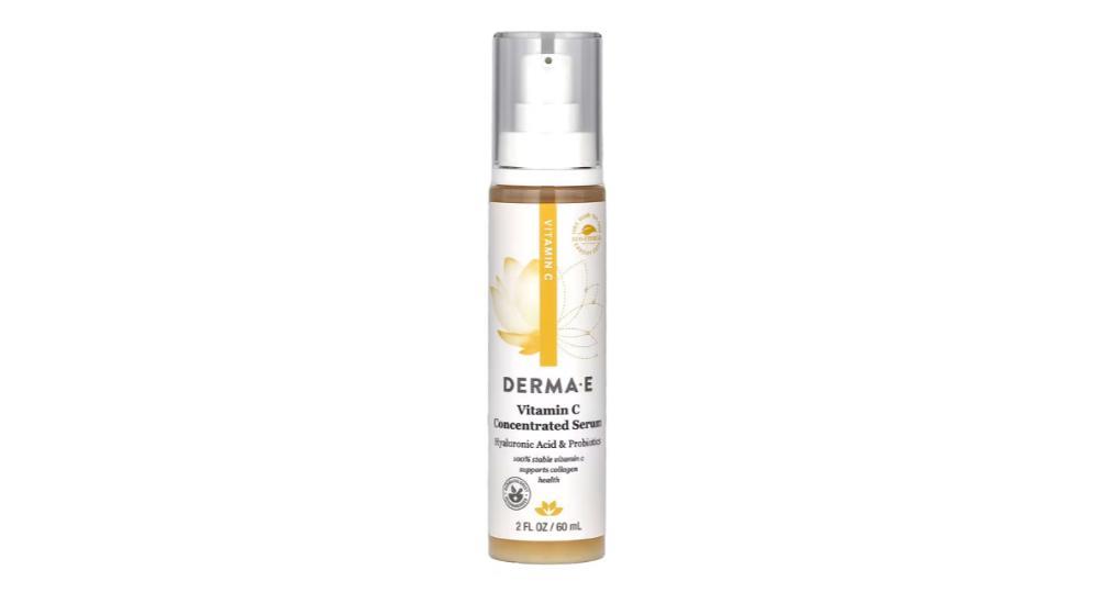 DERMA E‏ - סרום ויטמין C מרוכז, פרוביוטיקה עם חומצה היאלורונית 