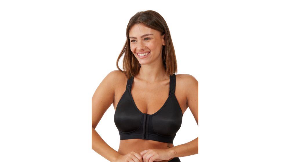 חזיית ספורט פתח קדימה - שחור LOVEABLE ACTIVE