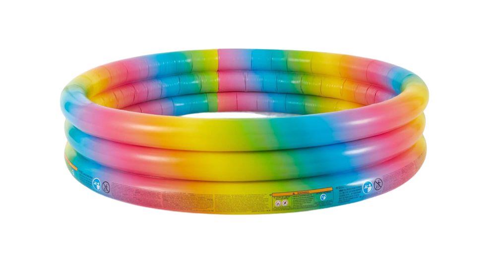 בריכה צבעונית מתנפחת 3 טבעות לפעוטות INTEX ב - 75 ₪