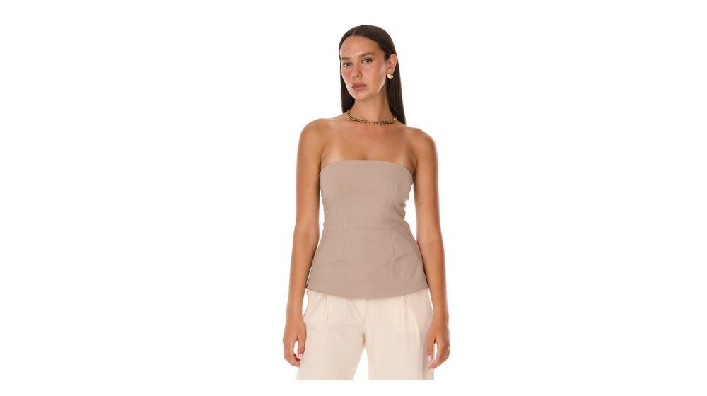 חולצת Mila Top Brown ב - 146.78  ₪