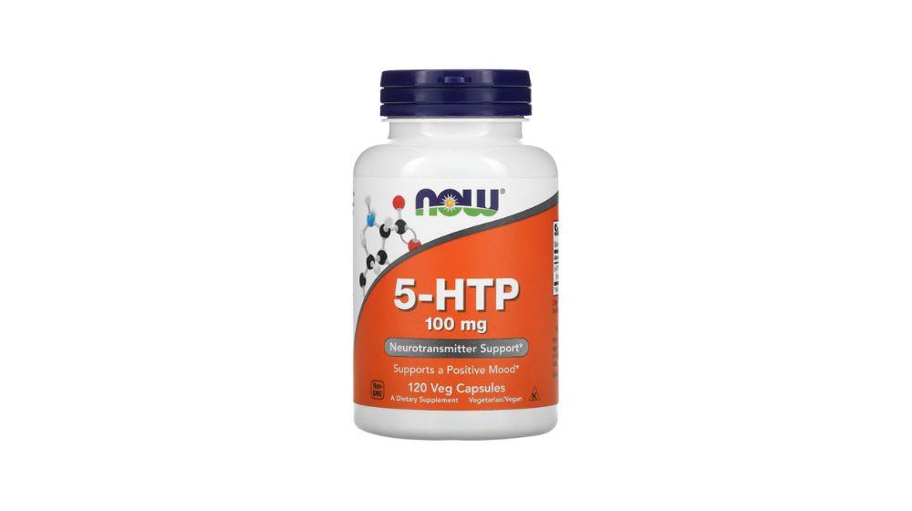 120 כמוסות צמחיות NOW Foods‏, ‎5-HTP‏, 100 מ"ג ב - 45.24 ₪