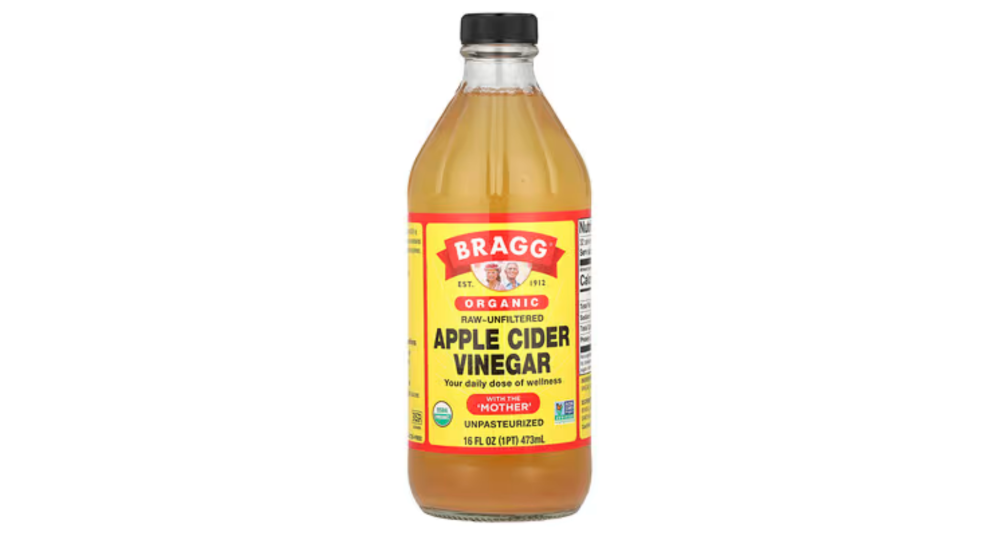 Bragg‏, חומץ סיידר תפוחים אורגני "עם האמא", גולמי לא מסונן, 473 מ"ל (16 אונקיות נוזל)