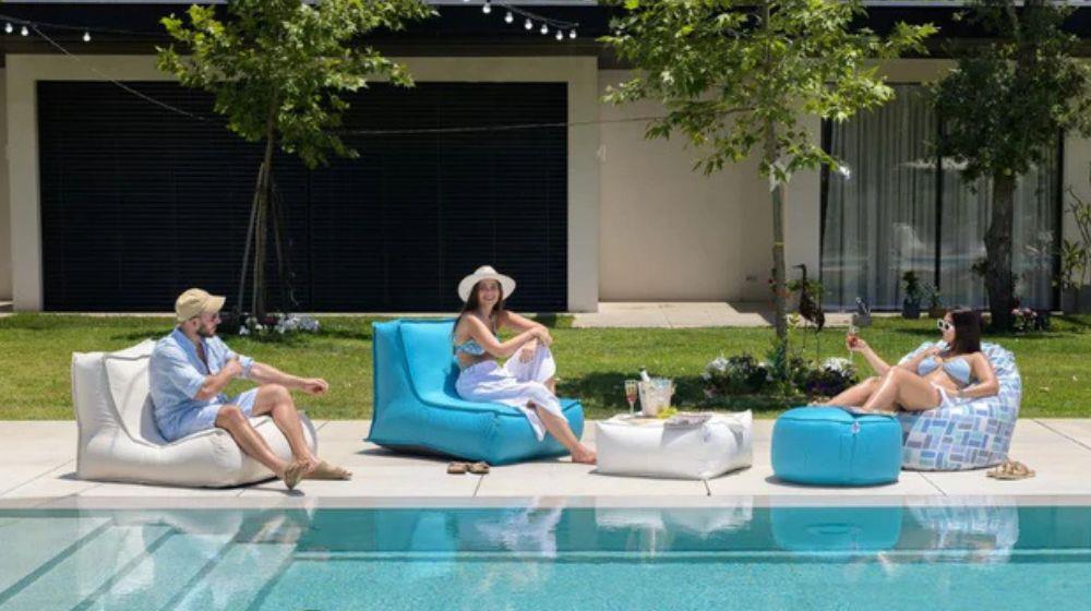 חבילת כורסאות זואי והדום מרובע מבד חוץ עמיד לשמש 1,793 ₪